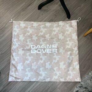 Dagne Dover Beige and White Patterned Bag